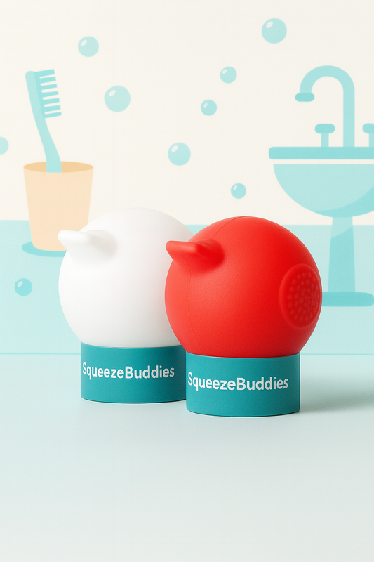🎁 SqueezeBuddies™ Duo Pack | FireBuddie (Red) + SnowBuddie (White)