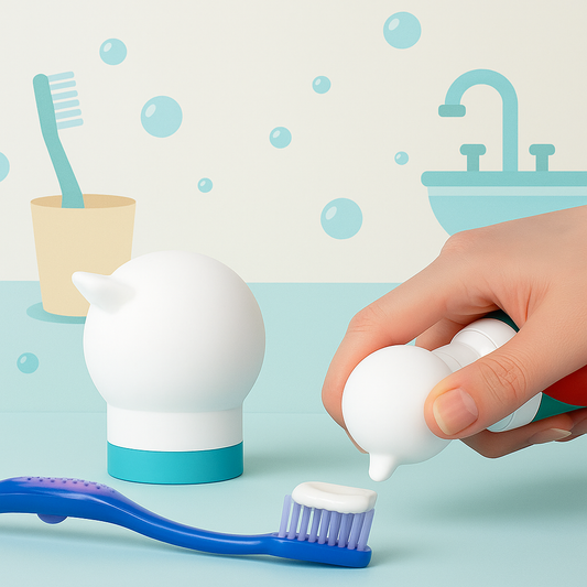 ❄️ SqueezeBuddies™ – SnowBuddie (White) | Clean, Calm & Controlled Dispensing