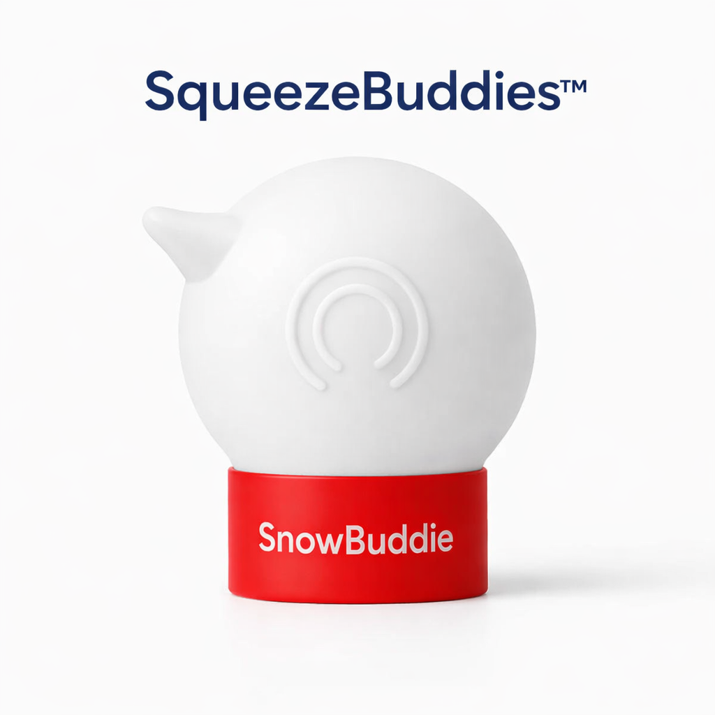White SnowBuddie kids & adults toothpaste tube squeezer & dispenser