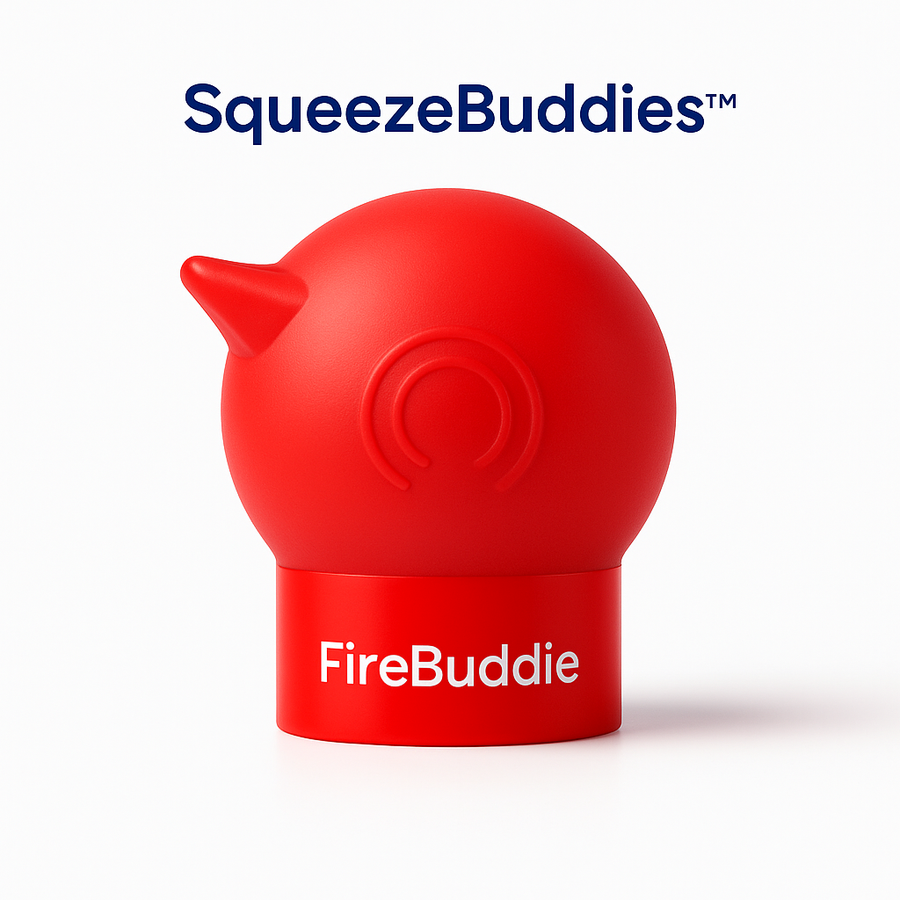 🔥 SqueezeBuddies™ – FireBuddie (Red) | Mess-Free Toothpaste Dispenser